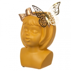 Ваза керамічна "Sweetheart", жовта (8700-014)