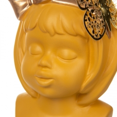 Ваза керамічна "Sweetheart", жовта (8700-014)