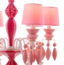 Люстра подвесная розовая на 6 ламп (BL001/6pink) (BL001/6pink)