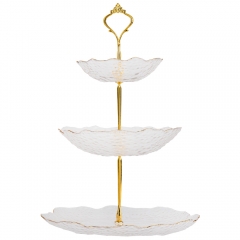 Блюдо 3-х ярусне "Білий гранат" (9058-026)