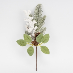Декоративна гілка "Сніжне мерехтіння", 32 см (9257-012)