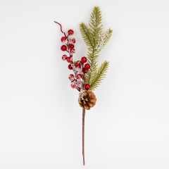 Декоративна гілка "Морозні візерунки", 31 см (9257-023)