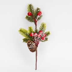 Декоративна гілка "Лісовий сніг", 27 см (9257-027)