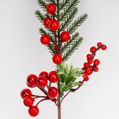 Декоративна гілка "Червоний акцент", 32 см (9257-028)