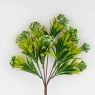 Искусственная зеленая ветвь с соцветиями, 35 см (9273-005)