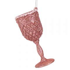 Елочная игрушка "Бокал игристого", 10,5 см (6027-008)