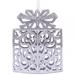 Елочная игрушка "Серебряный подарок", 11,3 см (6027-014)