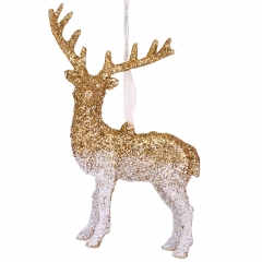 Елочная игрушка "Золотой олень", 14,5 см (6027-015)