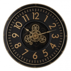 Годинник "Грандчас", чорно-золотий, 60 см (2016-002)