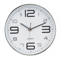 Годинник "Граніт", біло-срібний, 20 см (2016-005)