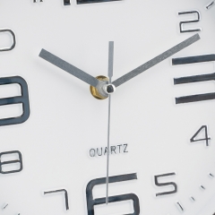 Годинник "Граніт", біло-срібний, 20 см (2016-005)