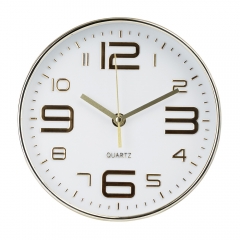 Годинник "Метроном", біло-золотий, 20 см (2016-009)