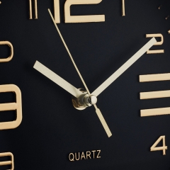 Годинник "Моментум", чорно-золотий, 20 см (2016-010)