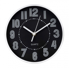 Годинник "Каденція", чорно-білий, 20 см (2016-014)
