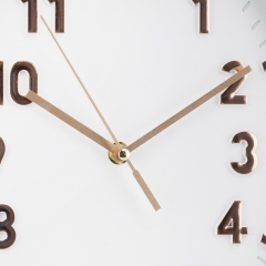 Годинник "Експанс", біло-бронзовий, 32*24 см (2016-018)