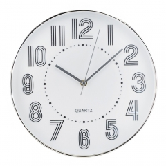 Годинник "Мінімас", біло-срібний, 30 см (2016-022)