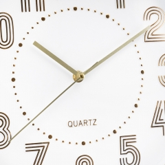 Годинник "Золотий рух", біло-золотий, 30 см (2016-024)