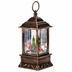 УЦІНКА Новорічний ліхтар "Різдвяний вогник", 27,5 см (Відсутній шнур у наборі,але працює від батарейок) (00BR-9152-014)