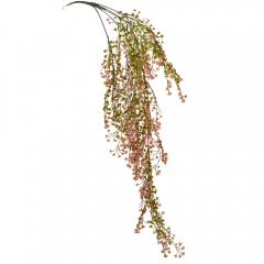 Штучна ампельна гілка, рожево-зелена, 85 см (8717-030)
