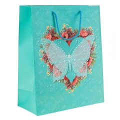 Подарунковий пакет "Метелик", 26*32 см * Рандомний вибір дизайну (9208-001)