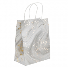 Подарунковий пакет "Золоте мереживо", 18*23 см * Рандомний вибір дизайну (9215-007)