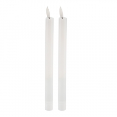 Набір з 2 світлодіодних свічок (LED), білий, 26 см (6032-013)