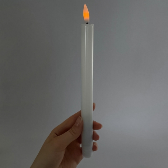 Набір з 2 світлодіодних свічок (LED), білий, 26 см (6032-013) Набір з 2 світлодіодних свічок (LED), білий, 26 см (6032-013)