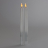 Набір з 2 світлодіодних свічок (LED), білий, 26 см (6032-013)