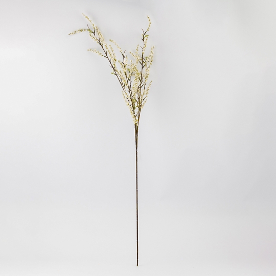 Штучна квітуча гілка, біла, 106 см (9259-098) Штучна квітуча гілка, біла, 106 см (9259-098)