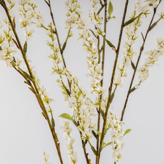 Штучна квітуча гілка, біла, 106 см (9259-098) Штучна квітуча гілка, біла, 106 см (9259-098)