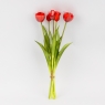 Букет тюльпанов, 5 бутонов, красный, 39 см (9259-100)