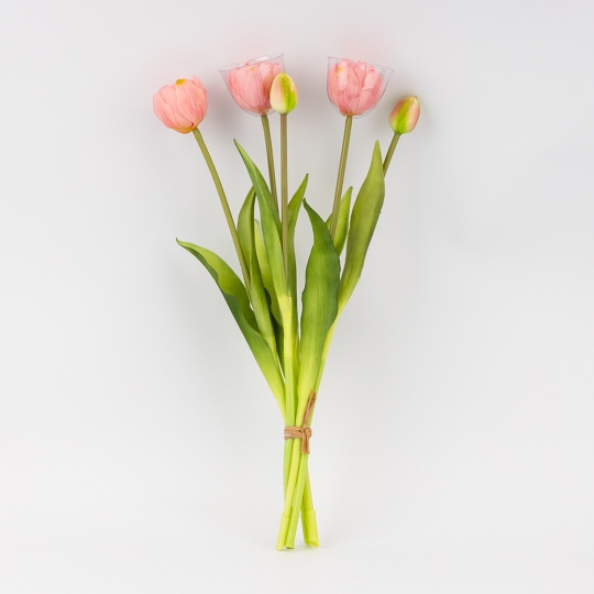 Букет тюльпанов, 5 бутонов, розовый, 39 см (9259-102)