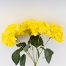 Букет гортензій, 5 бутонів, жовтий, 44 см (9259-117)