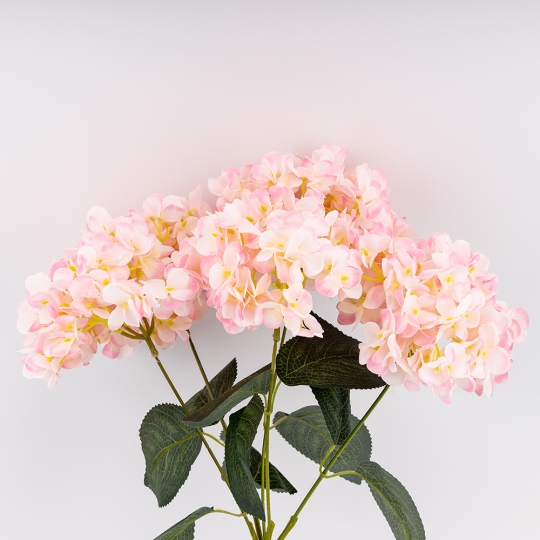 Букет гортензий, 5 бутонов, розовый, 44 см (9259-120)