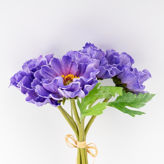 Букет маков, 5 бутонов, васильковый, 31 см (9259-141) Букет маков, 5 бутонов, васильковый, 31 см (9259-141)