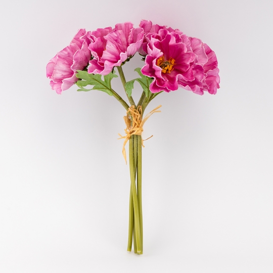 Букет маков, 5 бутонов, фуксия, 31 см (9259-142) Букет маков, 5 бутонов, фуксия, 31 см (9259-142)