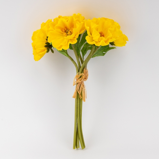 Букет маков, 5 бутонов, желтый, 31 см (9259-143) Букет маков, 5 бутонов, желтый, 31 см (9259-143)