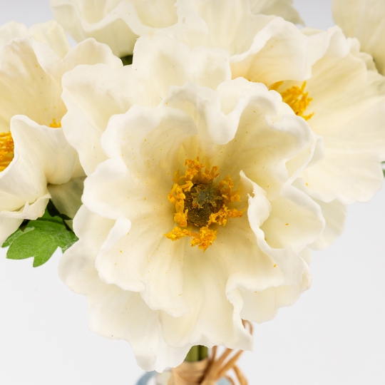 Букет маков, 5 бутонов, белый, 31 см (9259-144) Букет маков, 5 бутонов, белый, 31 см (9259-144)