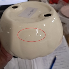 УЦІНКА Піала "Білий кролик", жовта, 10 см (Дефект кераміки,напливи) (00BR-5009-006)