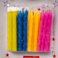 Свічки для торта "Кольорові" (8133-001)