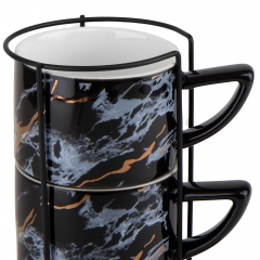 Набор кружек "Мраморная красота", 180 мл * Рандомный выбор дизайна (9111-024)