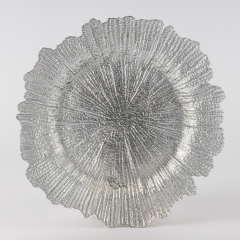 Тарілка "Світанок", срібна, 34 см (9251-002)