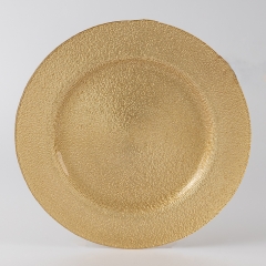 Тарілка "Сяйво миті", золота, 33,5 см (9251-009)