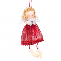 Іграшка "Янголятко" (червона спідниця) (0541J)