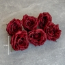 Головка троянди, бордова, 11 см (9222-028)