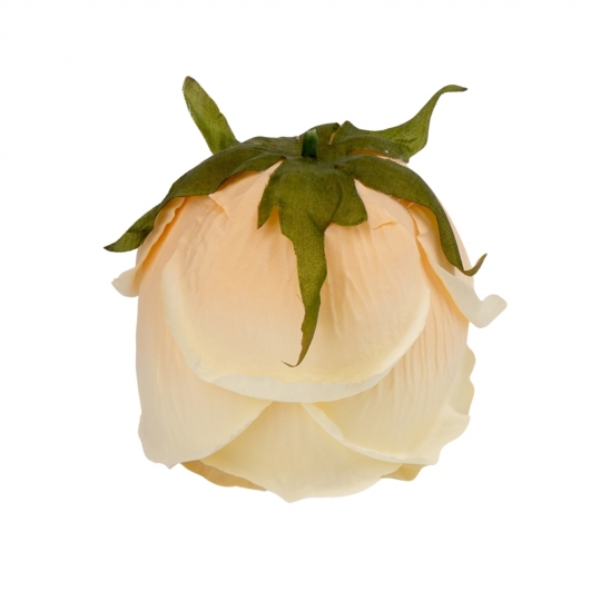 Головка розы, бежевая, 11 см (9222-029)