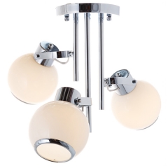 Люстра стельова біла на 3 круглі плафони (MT009/3)