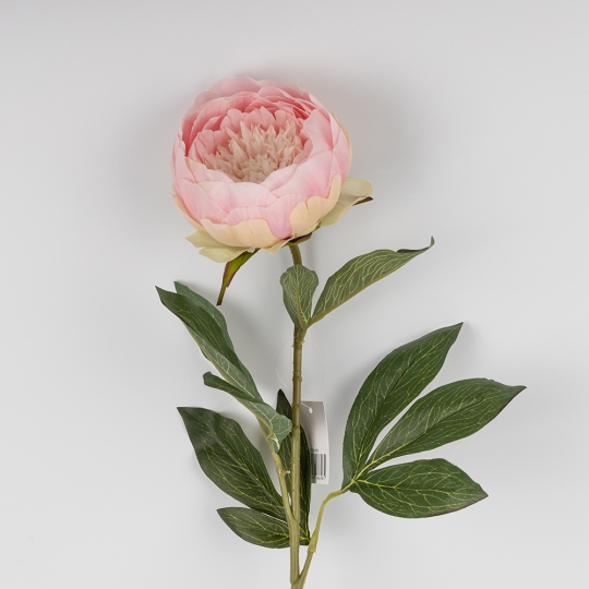 Штучна півонія, рожева, 80 см (2019-005)