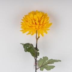 Искусственная хризантема, желтая, 84 см (2019-008)