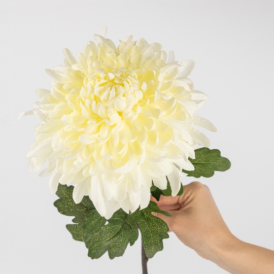 Искусственная хризантема, белая, 84 см (2019-013) Искусственная хризантема, белая, 84 см (2019-013)